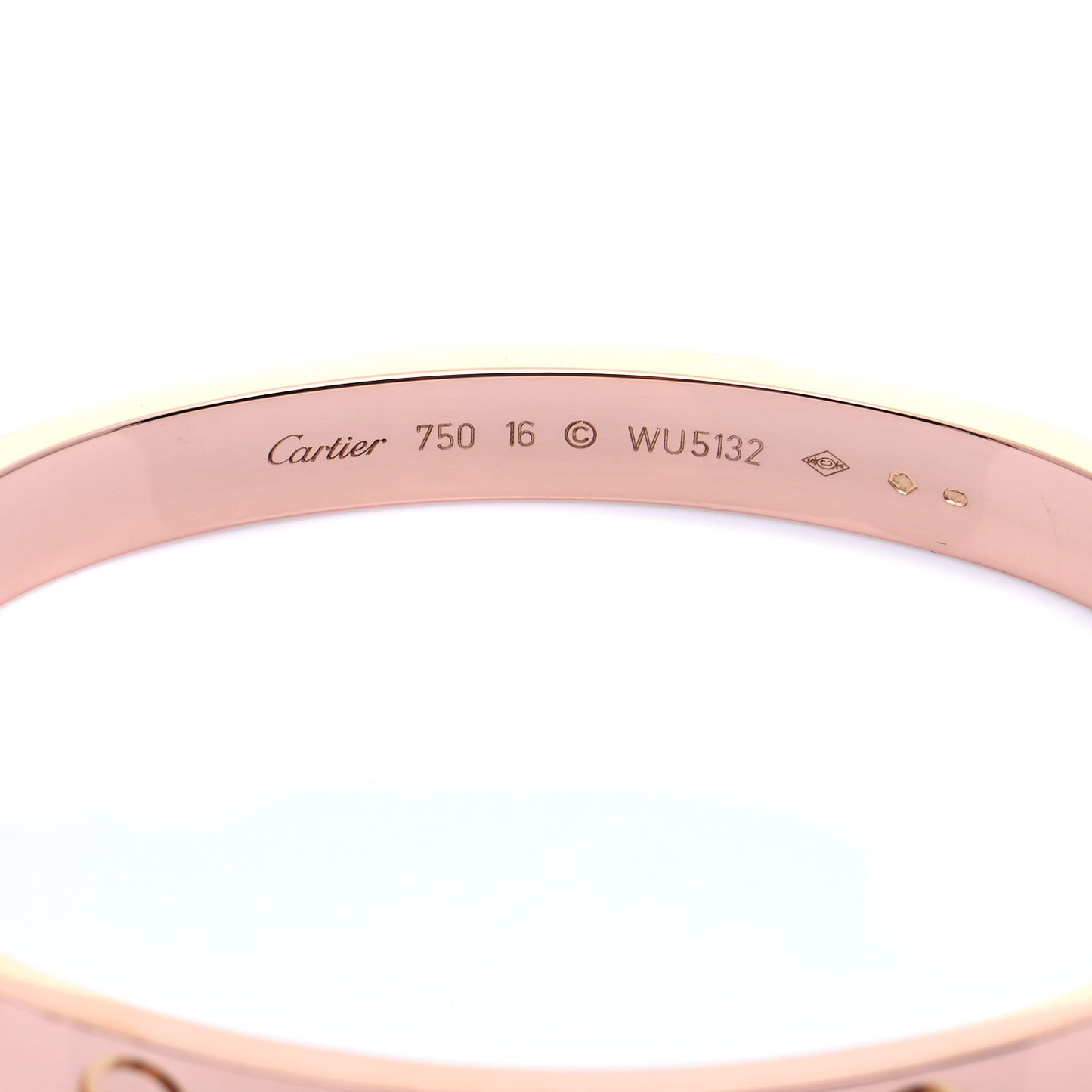 18K Pink Gold LOVE Bracelet 16