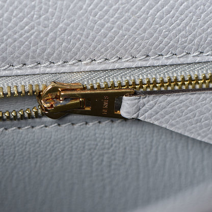 Hermes Epsom Kelly Sellier 28 Bleu Glacier 19 of 34