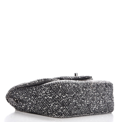 Chanel Tweed Sequin Small Elementary Chic Flap Black White 4 of 9
