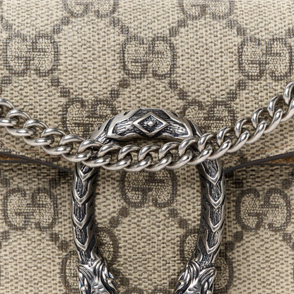 Gucci GG Supreme Monogram Super Mini Dionysus Shoulder Bag Taupe 7 of 10
