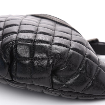 Chanel Lambskin Quilted Banane Waist Bag Fanny Pack Black 8 of 8