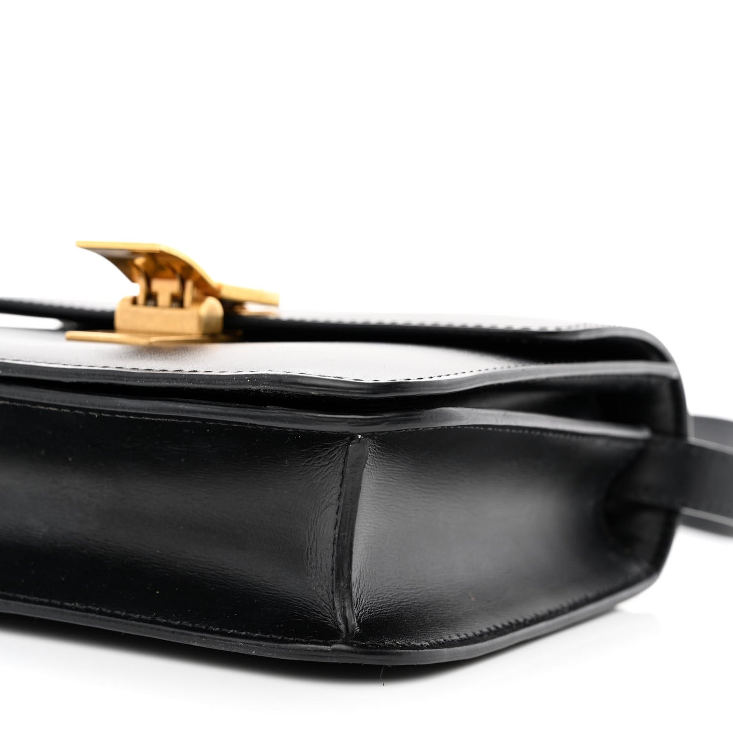 Box Calfskin Teen Classic Box Flap Bag Black
