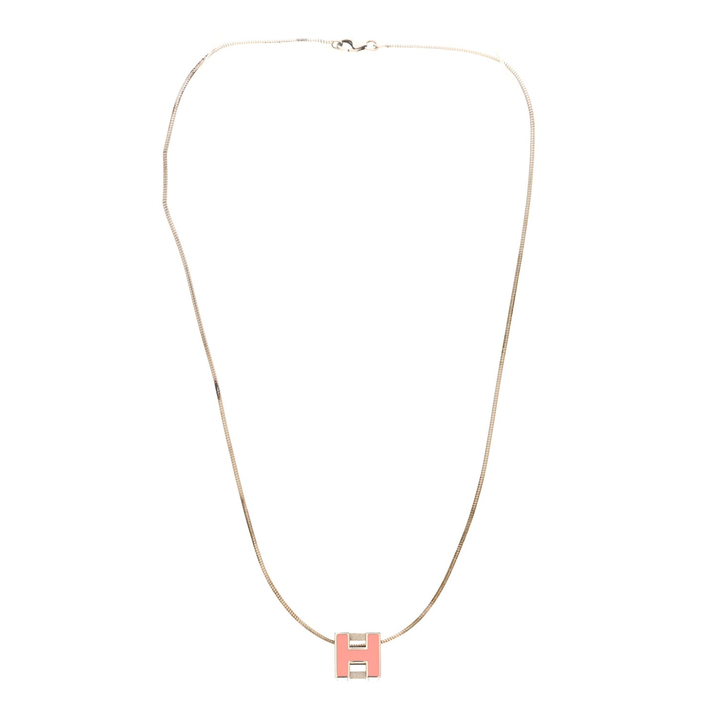 Palladium Mini Pop H Pendant Necklace Bubble Gum