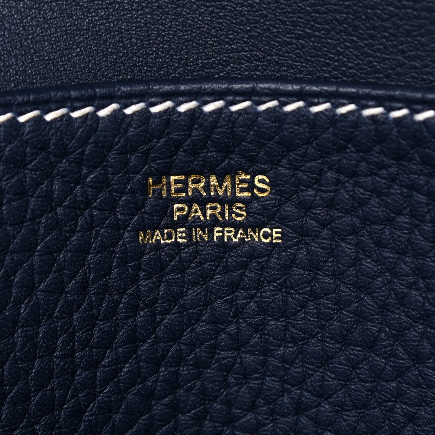 Hermes Taurillon Clemence Halzan 31 GM Bleu Nuit 6 of 12