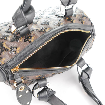 Louis Vuitton Monogram Sequins Eclipse Speedy 28 Black 5 of 8