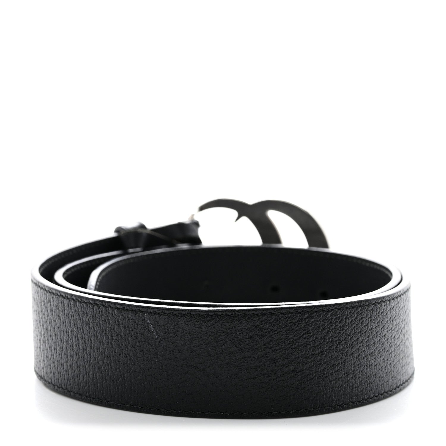 Gucci Textured Calfskin Double G 40mm Belt 85 34 Black 2 of 5