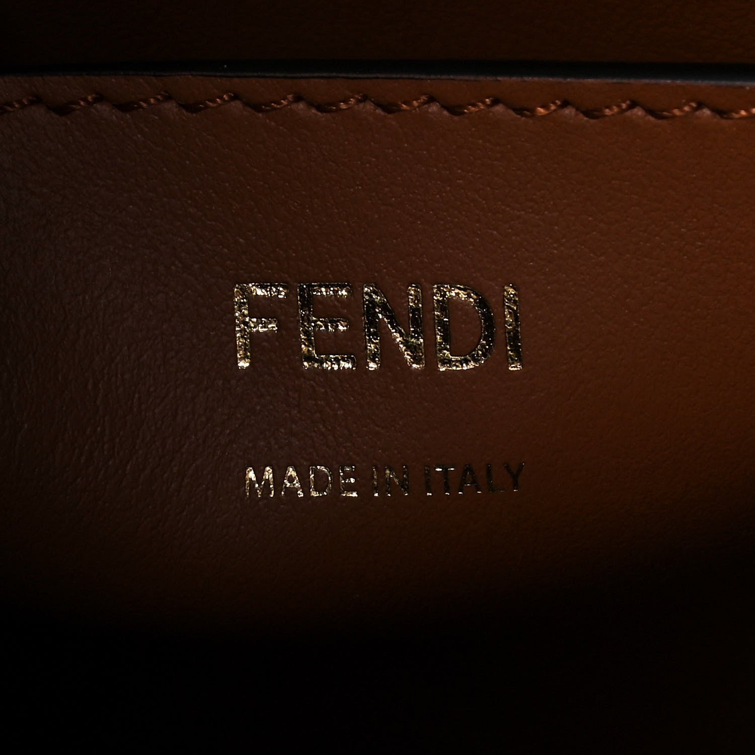 Fendi Vitello Grace F is Fendi Stamp Patch Perforated Small Mon Tresor Bucket Bag Black 6 of 11