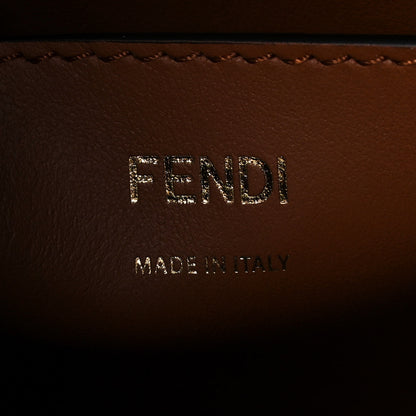 Fendi Vitello Grace F is Fendi Stamp Patch Perforated Small Mon Tresor Bucket Bag Black 6 of 11
