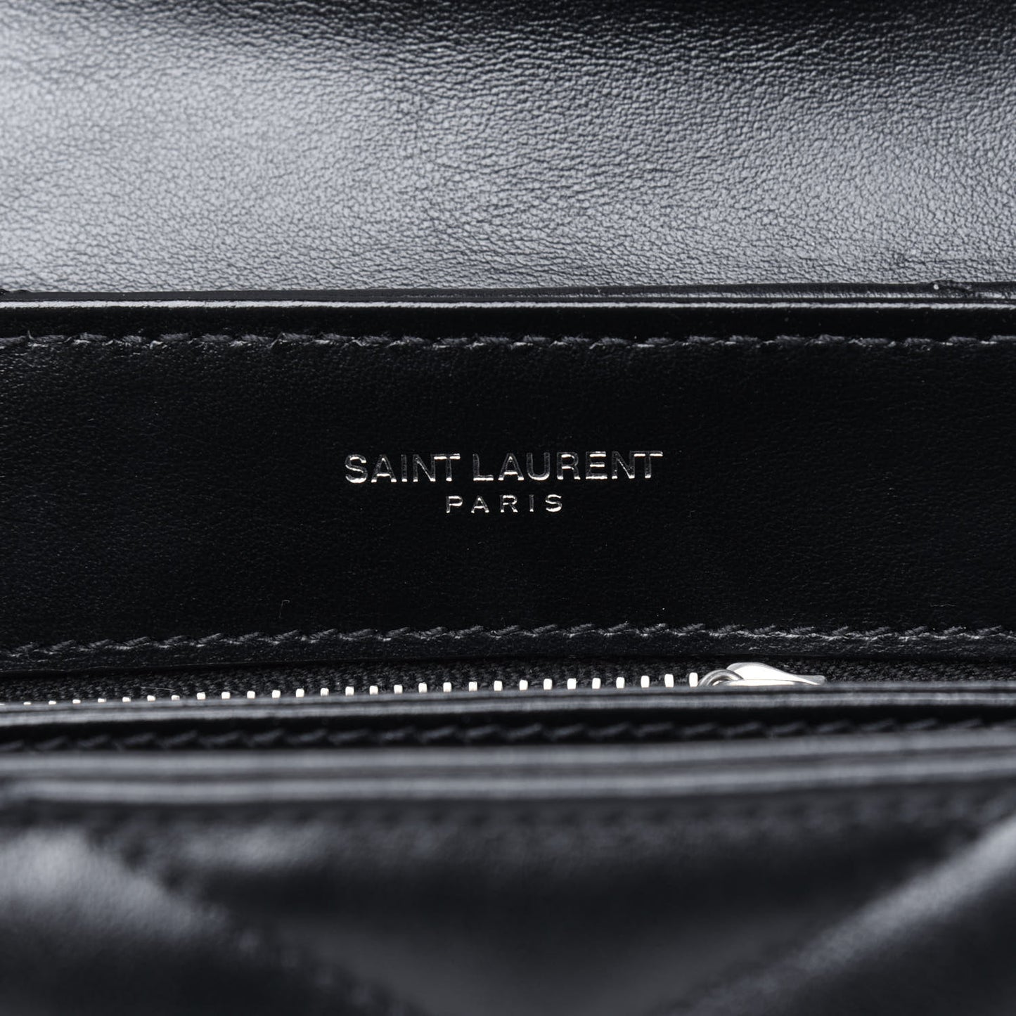 Calfskin Y Quilted Monogram Toy Loulou Crossbody Bag Black