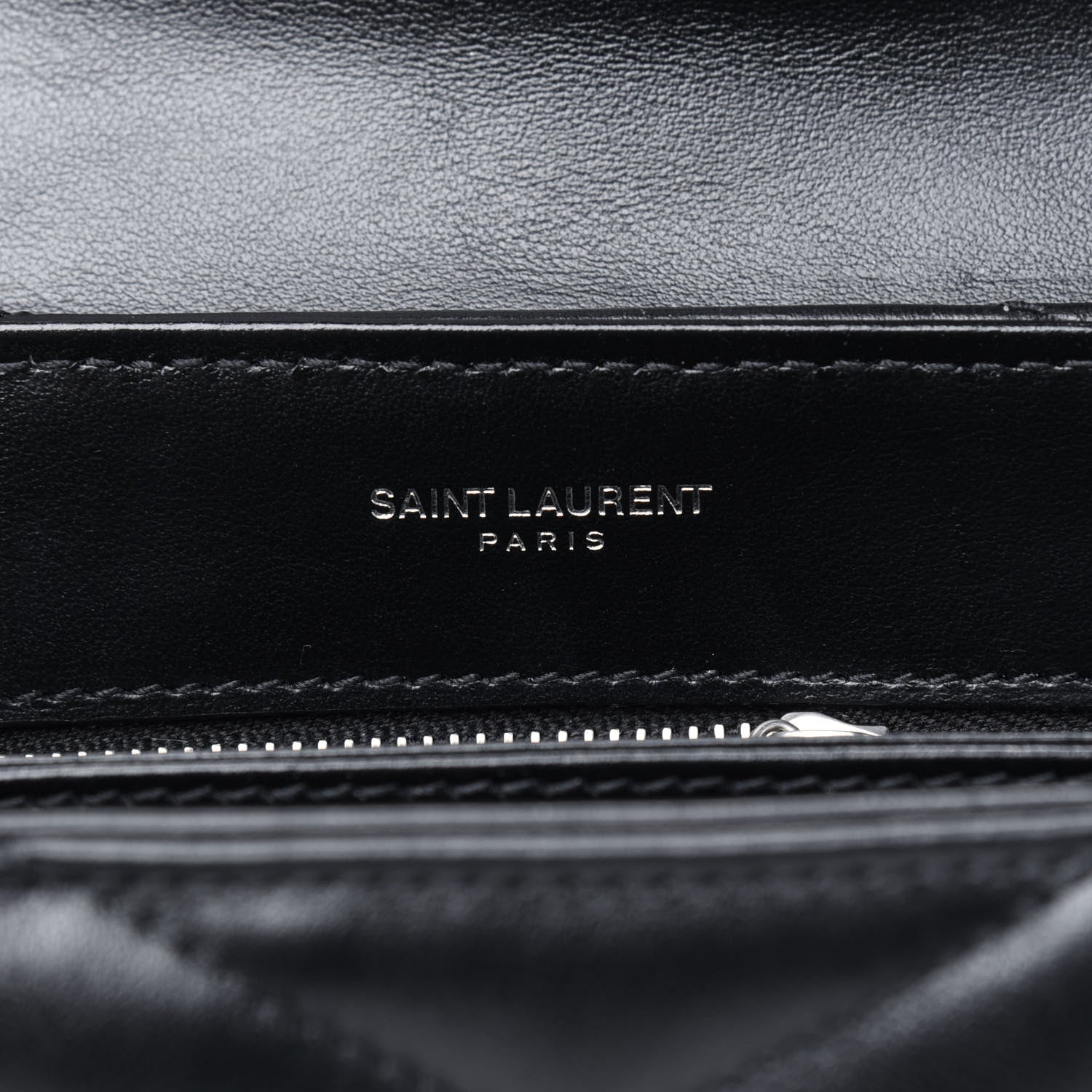 Saint Laurent Calfskin Y Quilted Monogram Toy Loulou Crossbody Bag Black 6 of 13