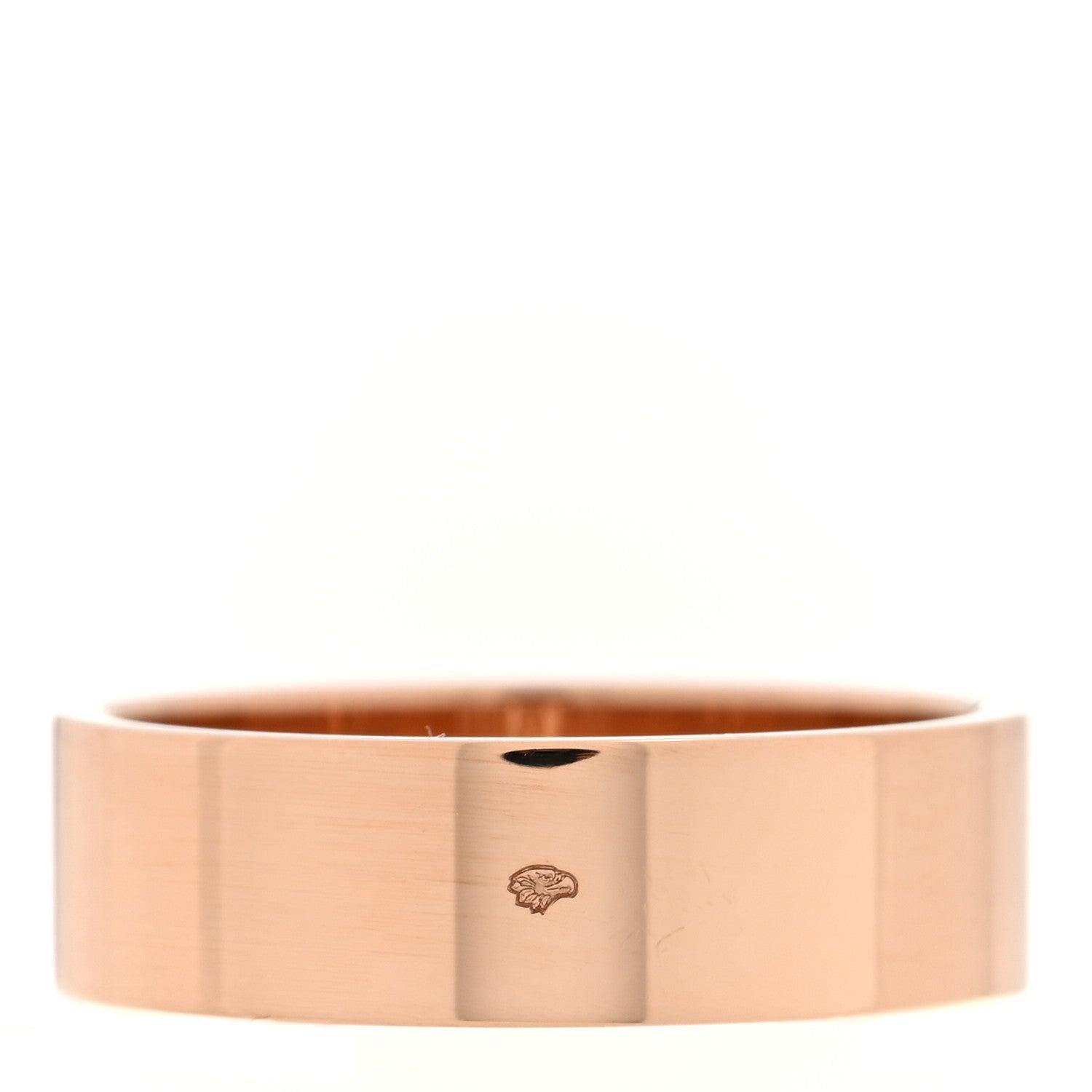 Hermes 18K Rose Gold Diamond PM H D'Ancre Ring 53 6.5 3 of 4