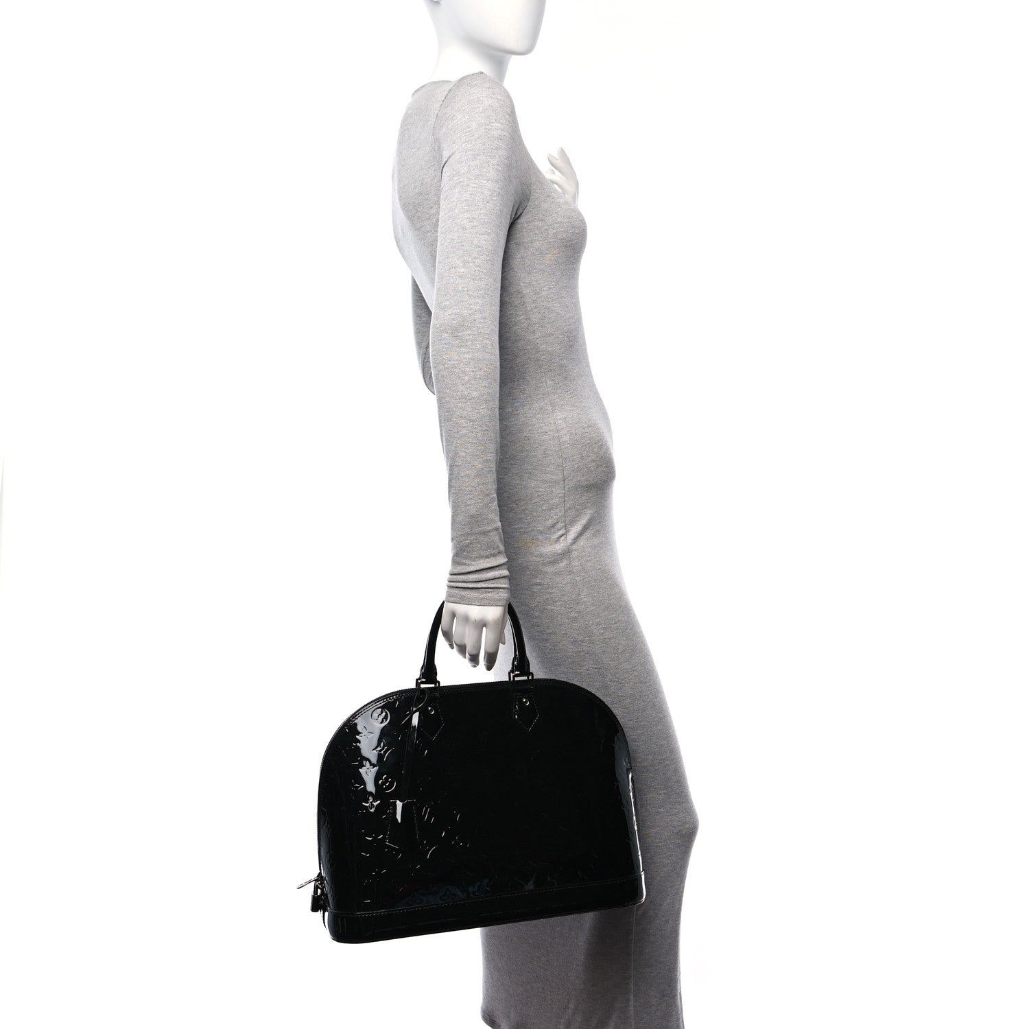 Louis Vuitton Vernis Alma GM Noir Magnetique 2 of 11