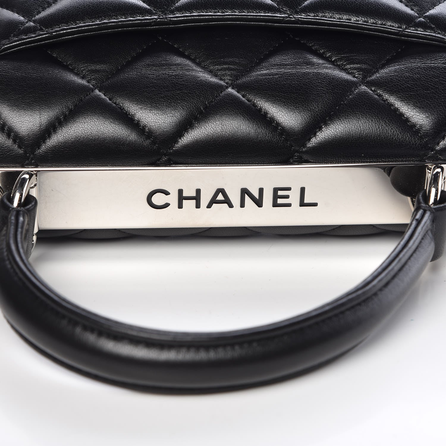 Chanel Lambskin Quilted Small Trendy CC Dual Handle Flap Bag Black 7 of 12