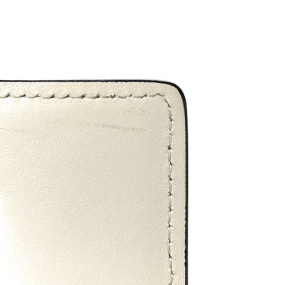 Prada City Calf Plex Ribbon Bag White Black 11 of 20