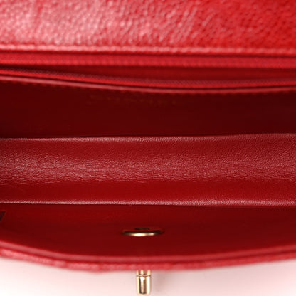 Chanel Crumpled Grained Calfskin Small Flap Red 5 of 12