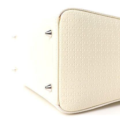Christian Dior Patent Micro-Cannage Medium Lady Dior White 10 of 10