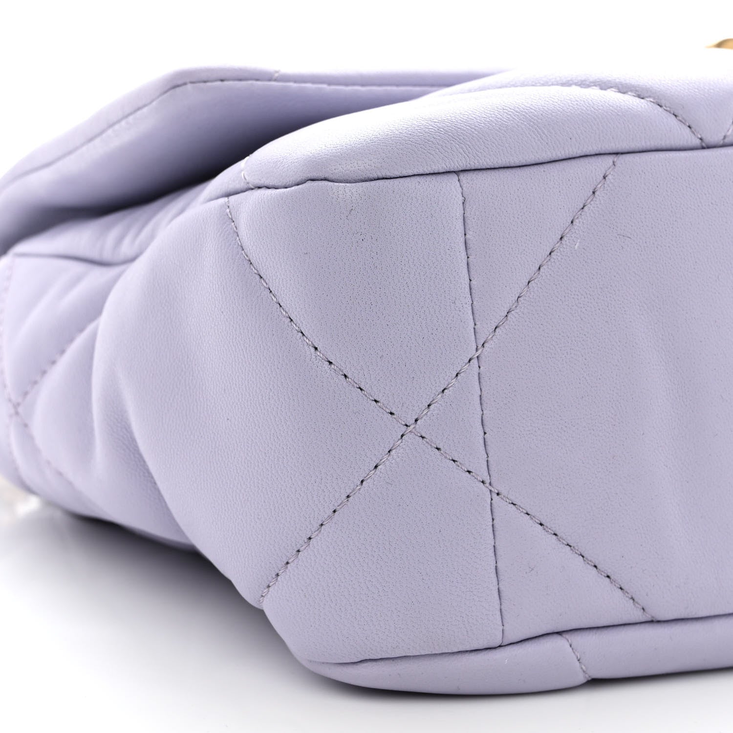 Chanel Lambskin Quilted Medium Chanel 19 Flap Light Purple 8 of 9