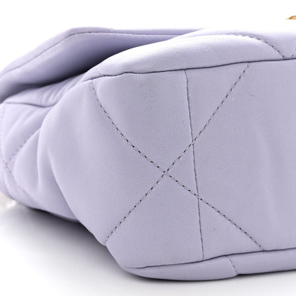 Chanel Lambskin Quilted Medium Chanel 19 Flap Light Purple 8 of 9