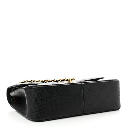Chanel Caviar Quilted Jumbo Double Flap Black 4 of 14