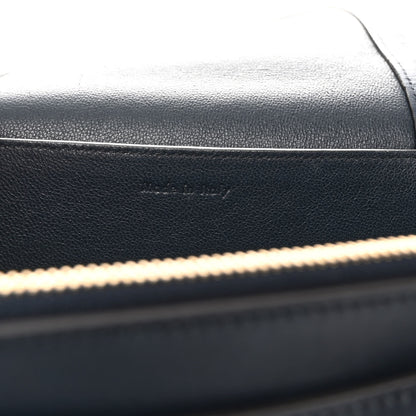 Celine Shiny Smooth Calfskin Medium Frame Shoulder Bag Black Navy 7 of 12