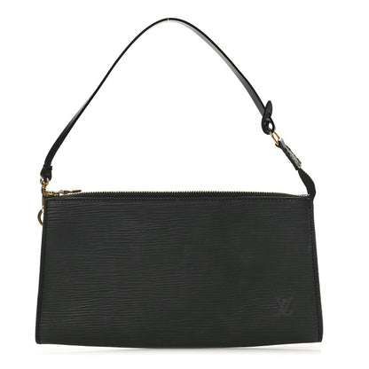 Louis Vuitton Epi Pochette Accessories 24 Black 1 of 9