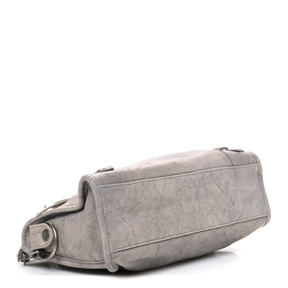 Balenciaga Agneau Marble Hardware Mini City Grey 4 of 11