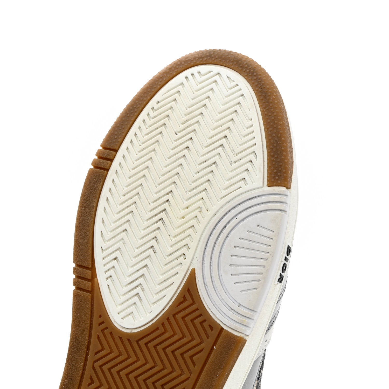 Christian Dior Smooth Calfskin Jacquard Oblique Mens B27 Low Top Sneakers 42.5 Beige Blue 15 of 17