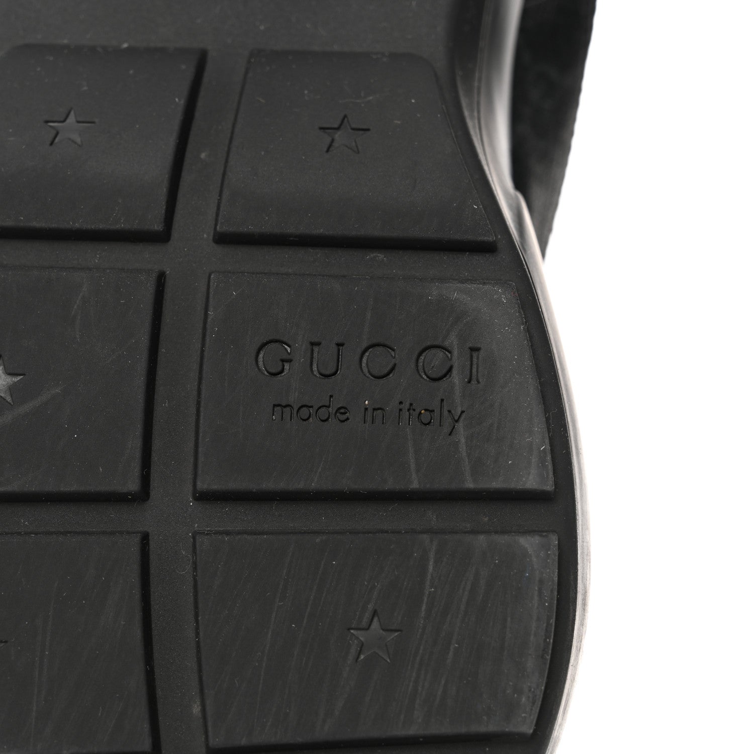 Gucci GG Supreme Monogram Mens Rhyton Sneakers 10.5 Black 8 of 8
