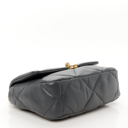 Chanel Lambskin Quilted Medium Chanel 19 Flap Dark Grey 4 of 11