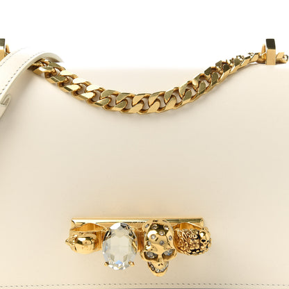 Alexander McQueen Calfskin Knuckle Shoulder Bag Off White 9 of 10