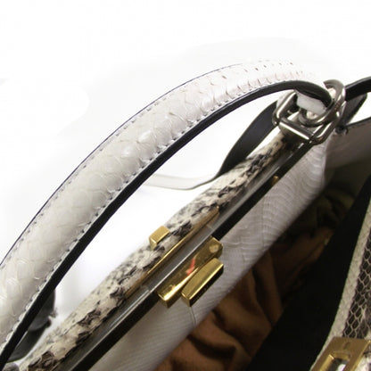 Fendi Snakeskin Large Peekaboo Iconic Satchel 5 of 11