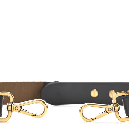 Fendi Ribbon Vitello Century FF 1974 Flat Studded Strap You Fango Marrone Ebano 3 of 6
