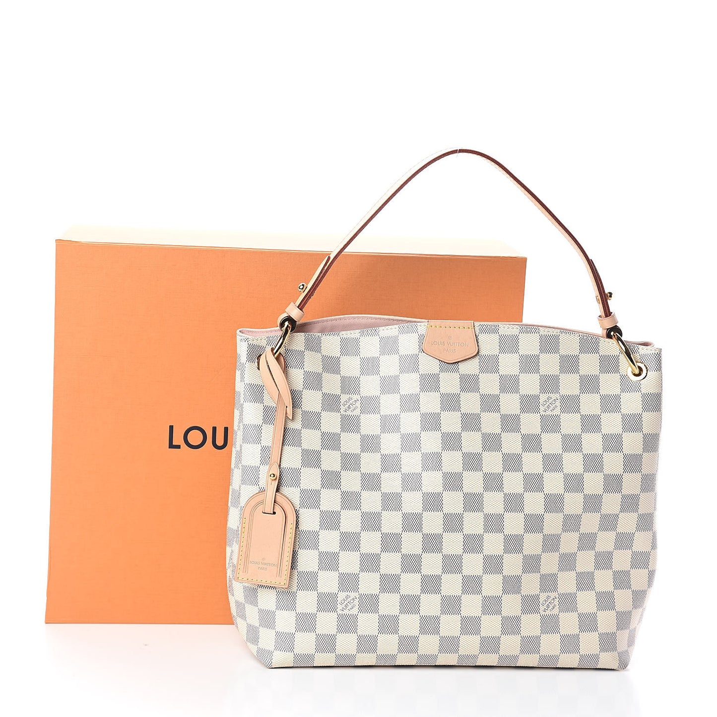 Damier Azur Graceful PM Rose Ballerine