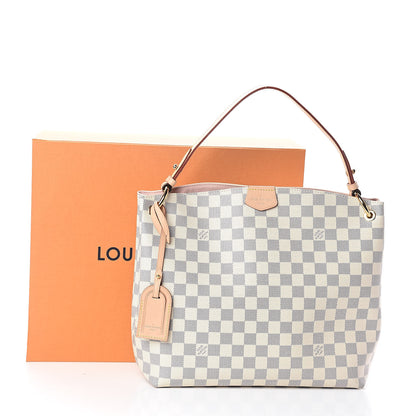 Louis Vuitton Damier Azur Graceful PM Rose Ballerine 12 of 12