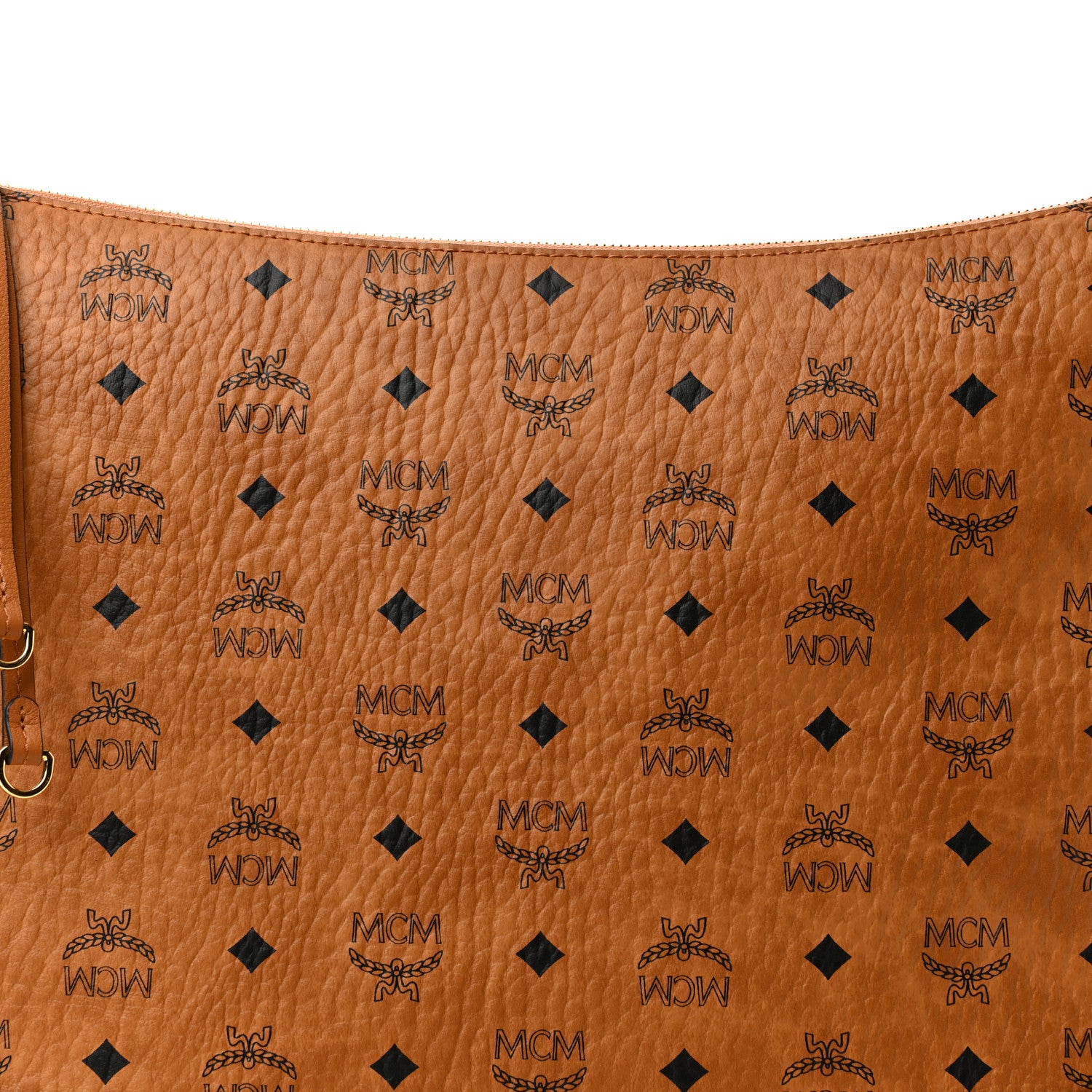 MCM Visetos Medium Klara Hobo Cognac 6 of 8