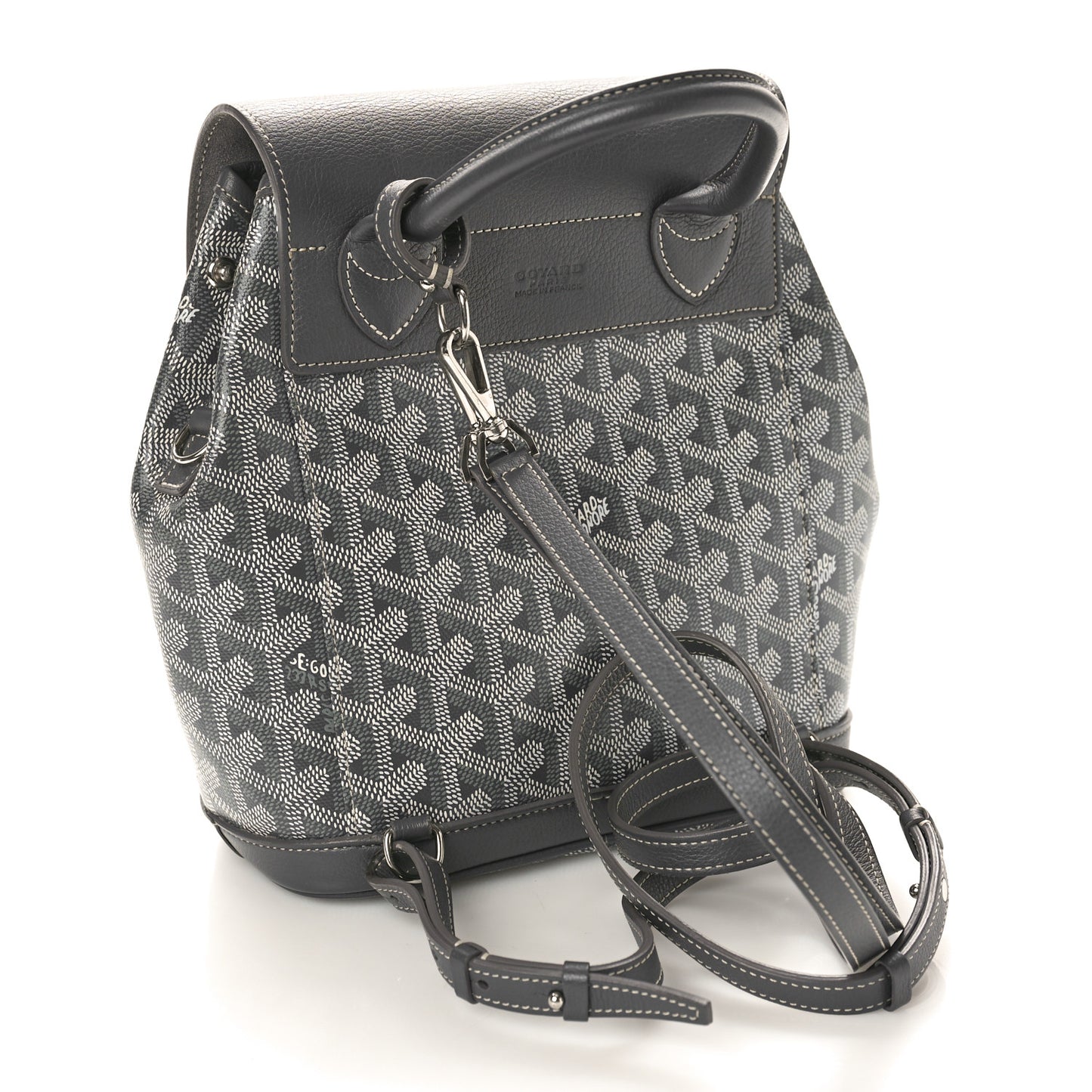 Goyardine Calfskin Mini Alpin Backpack Grey