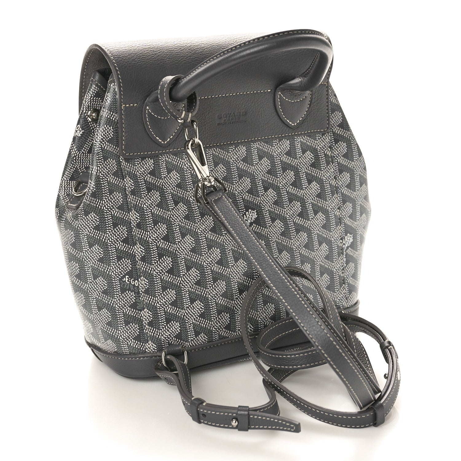 Goyard Goyardine Calfskin Mini Alpin Backpack Grey 3 of 11