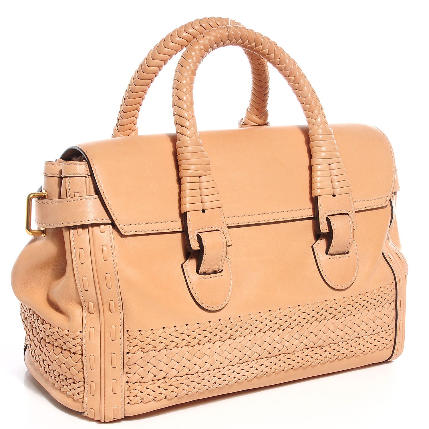 Gucci Leather Handmade Medium Top Handle Bag 3 of 9