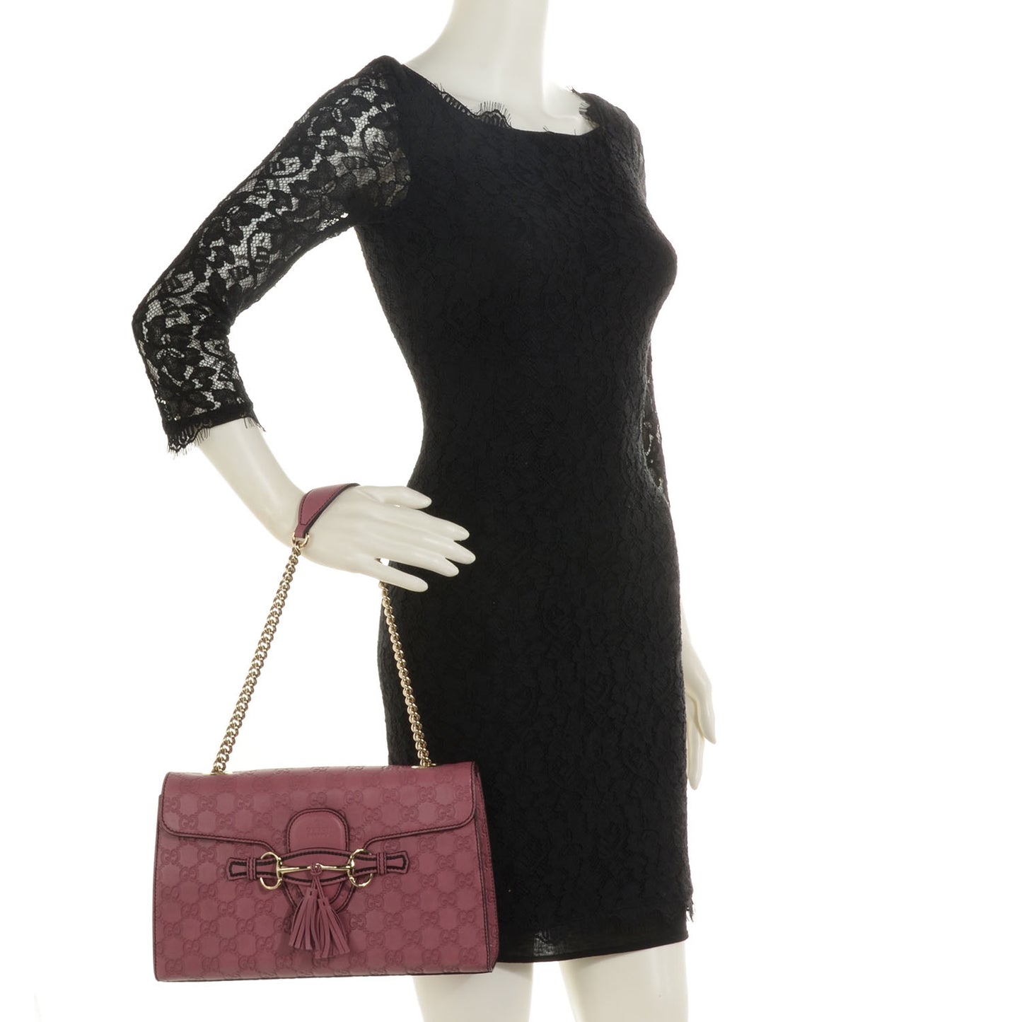 Guccissima Medium Emily Chain Shoulder Bag Peonia Flower