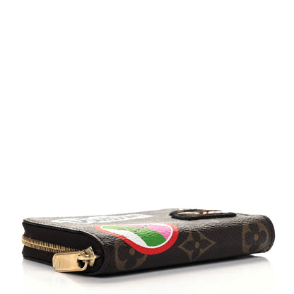 Louis Vuitton Monogram Travel Stickers Zippy Coin Purse 4 of 8