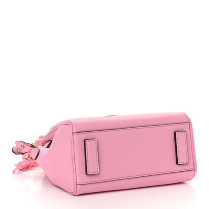 Versace Grained Calfskin Medusa Small Top Handle Handbag Pink 4 of 9