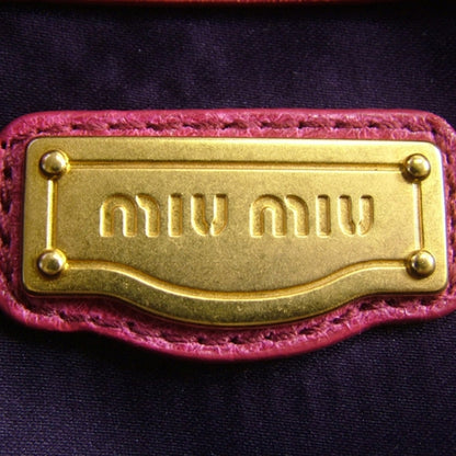 Miu Miu Nappa Charm Tote Peonia 10 of 12