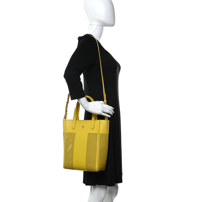 Tom Ford Calfskin Perforated Graphic T Tote Citron 2 of 10