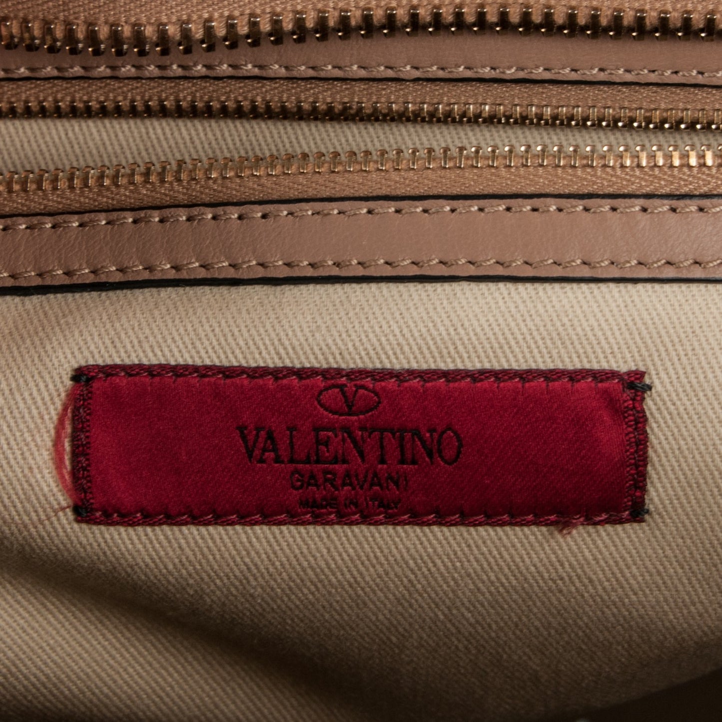 Vitello Rockstud Double Handle Tote Alpaca