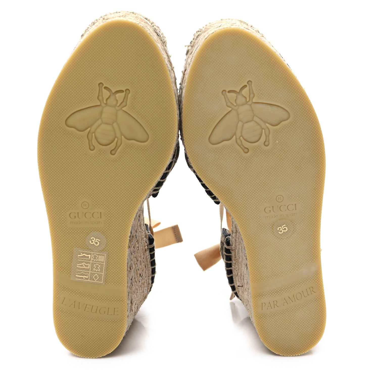 Gucci Monogram Matelasse GG Marmont Ankle Wrap Platform 35/120mm Espadrille Wedges 35 Beige Ebony Black Sand Storm 6 of 10