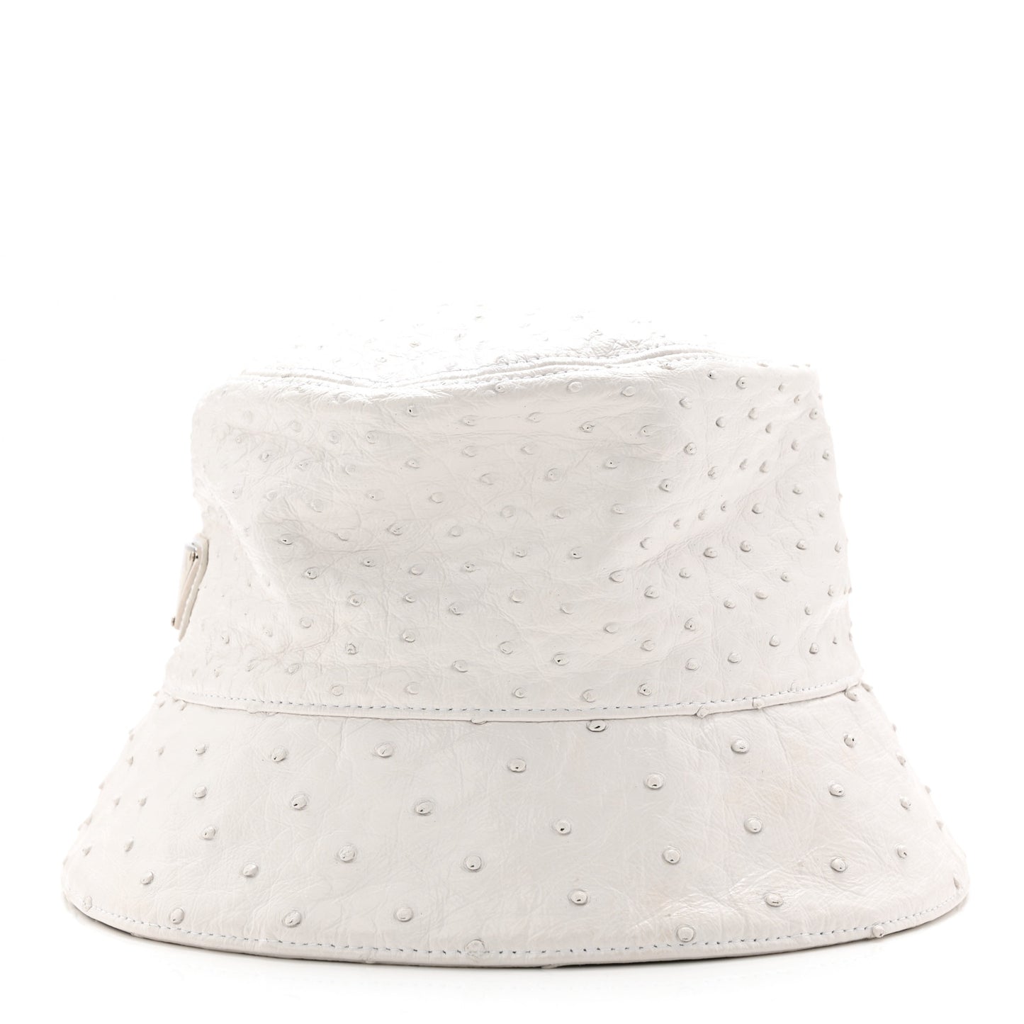 Ostrich Metal Triangle Womens Bucket Hat L White