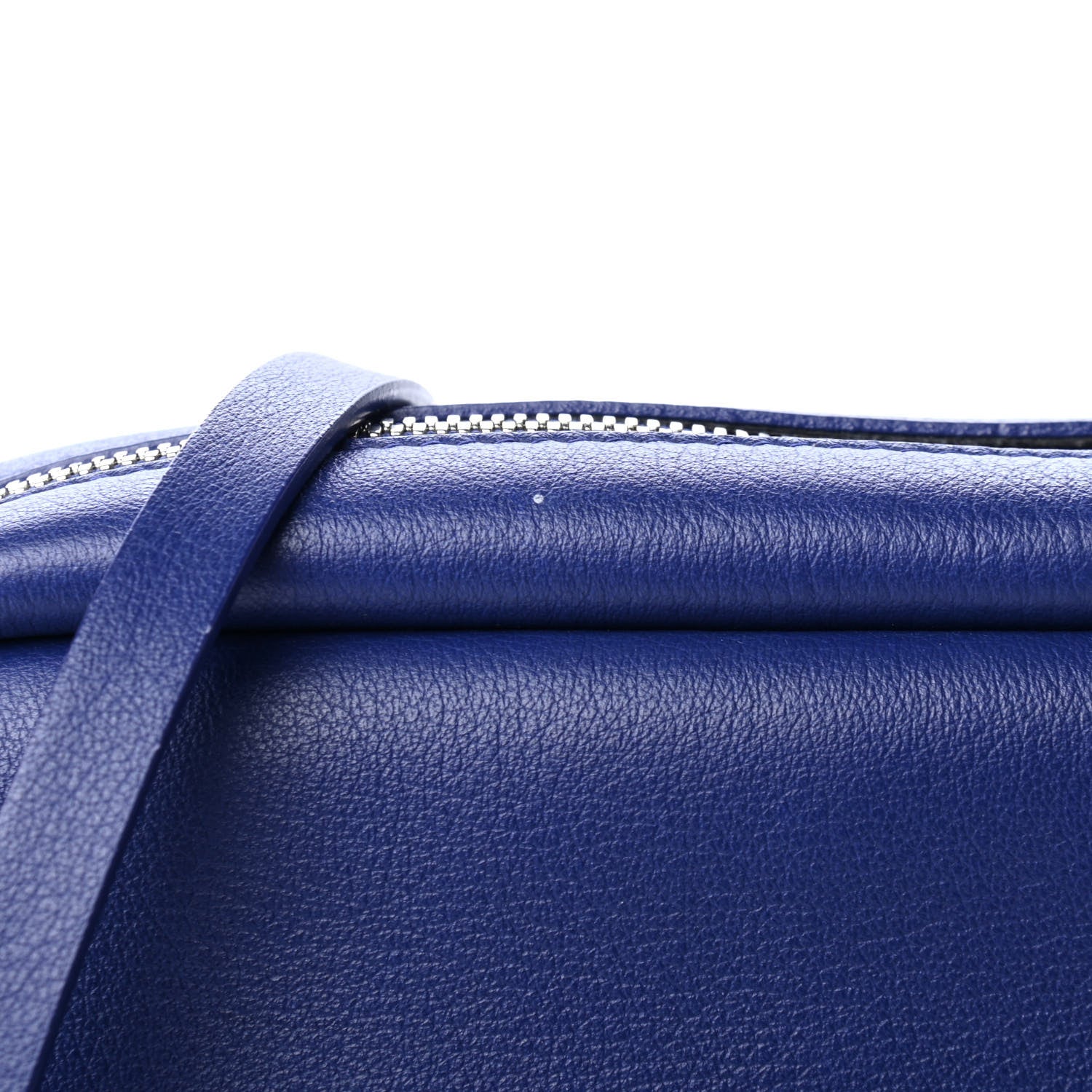 Balenciaga Calfskin Political Campaign Logo S Everyday Camera Bag Bleu 5 of 5