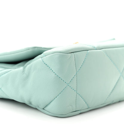 Chanel Lambskin Quilted Medium Chanel 19 Flap Light Green 9 of 11