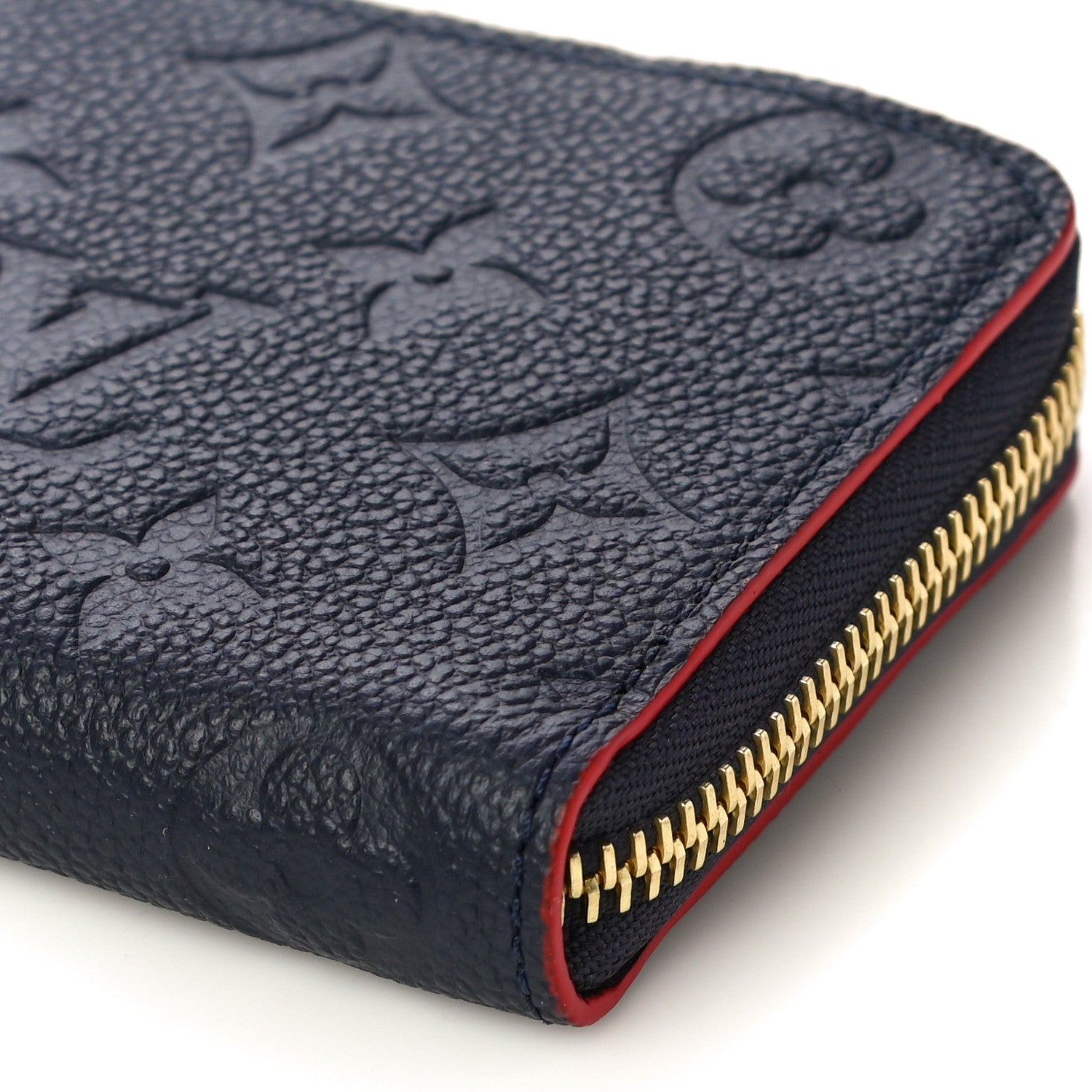 Louis Vuitton Empreinte Blooming Flowers Clemence Wallet Marine Rouge 9 of 10