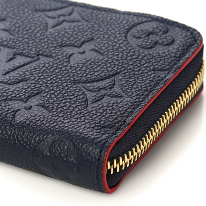 Louis Vuitton Empreinte Blooming Flowers Clemence Wallet Marine Rouge 9 of 10